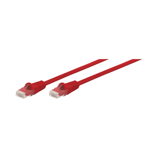 7M CAT6 MOULDED FLYLEAD - RED