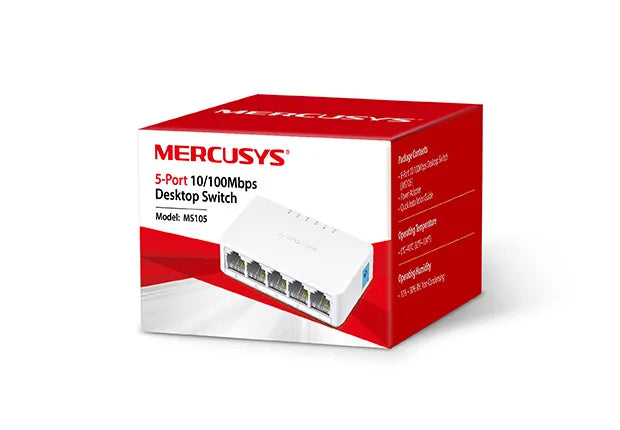 Mercusys 5-Port 10/100Mbps Desktop Switch | MRC-MS105