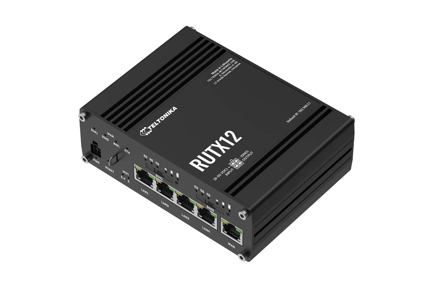 Teltonika Dual SIM Cat 6 Industrial Router | RUTX12