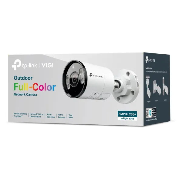 TP-Link VIGI 5MP Outdoor Full-Color Bullet Network Camera | TP-VIGI-S355-6