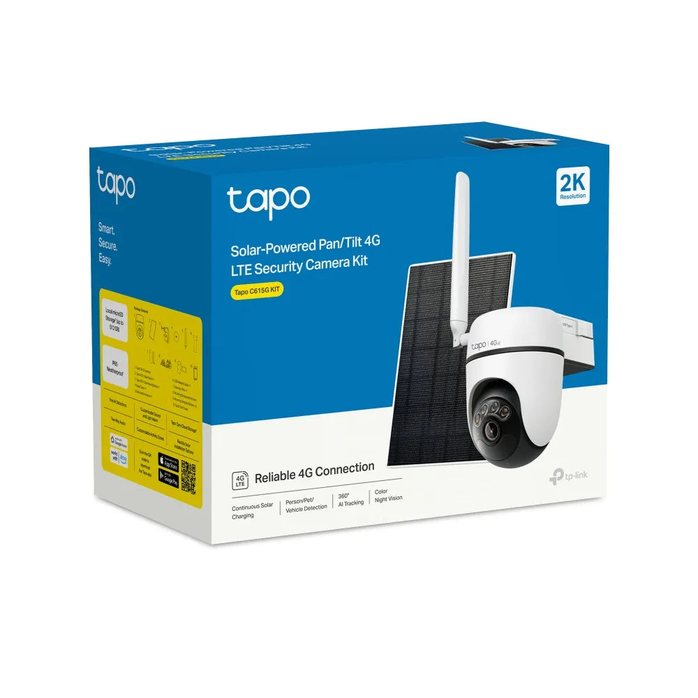 TP-Link Solar-Powered Pan/Tilt 4G LTE Security Camera Kit | Tapo C615G KIT