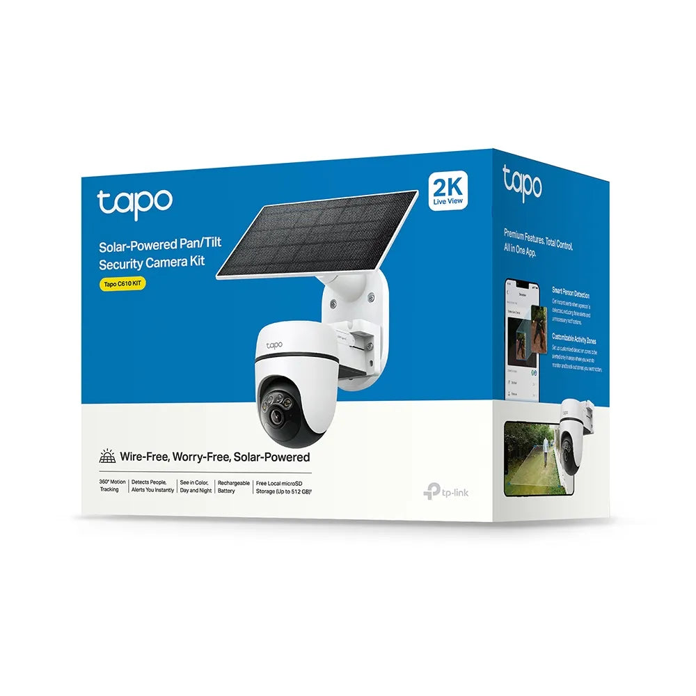 TP-Link Solar-Powered Pan/Tilt Wi-Fi Security Camera Kit | Tapo C610 KIT