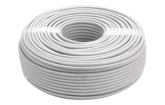 Ripcord Cable 0.19mm - white 100m roll, stranded copper