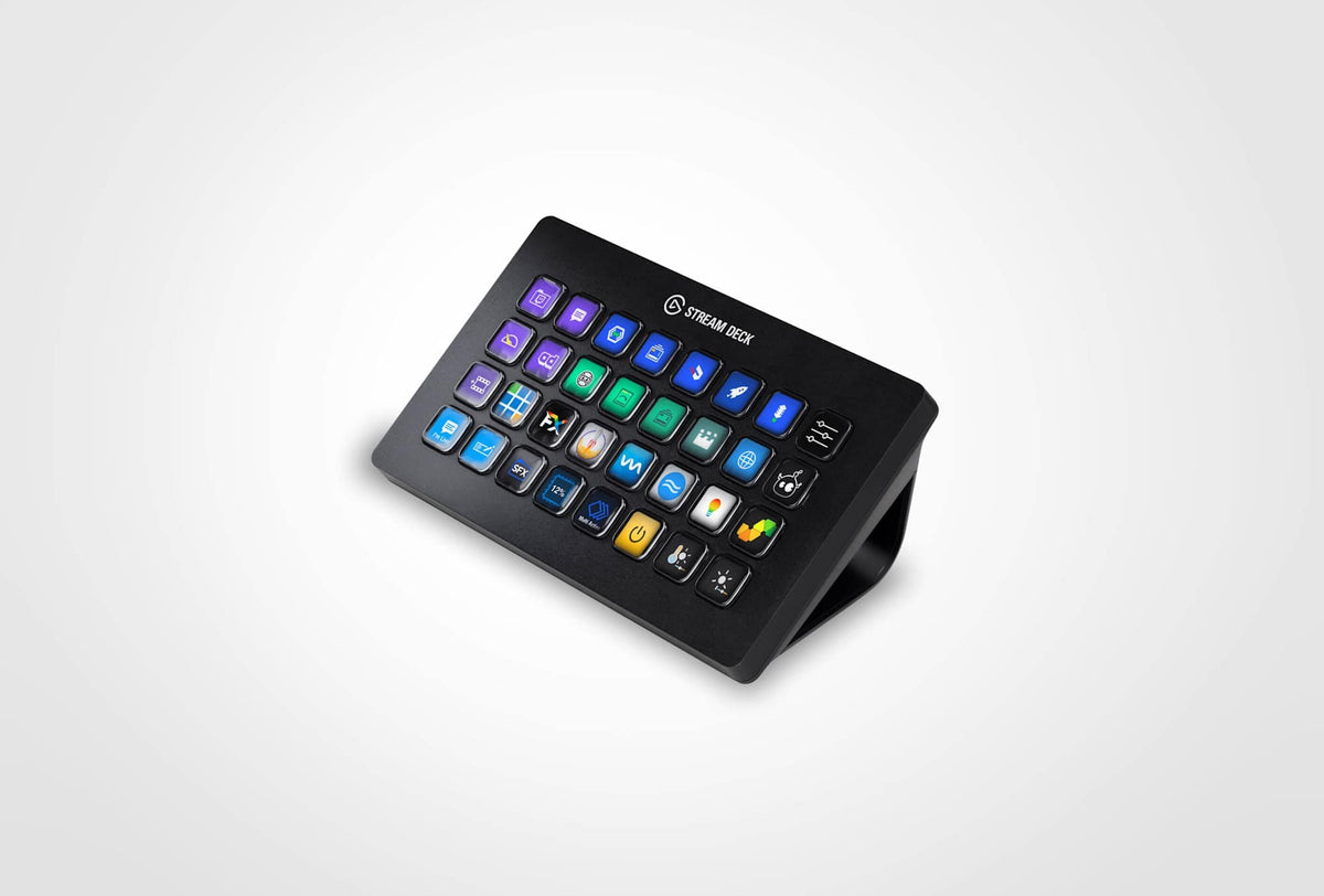 Elgato Stream Deck XL - Live Content Creation Controller with 32 customizable LCD keys; adjustable stand; 10GAT9901
