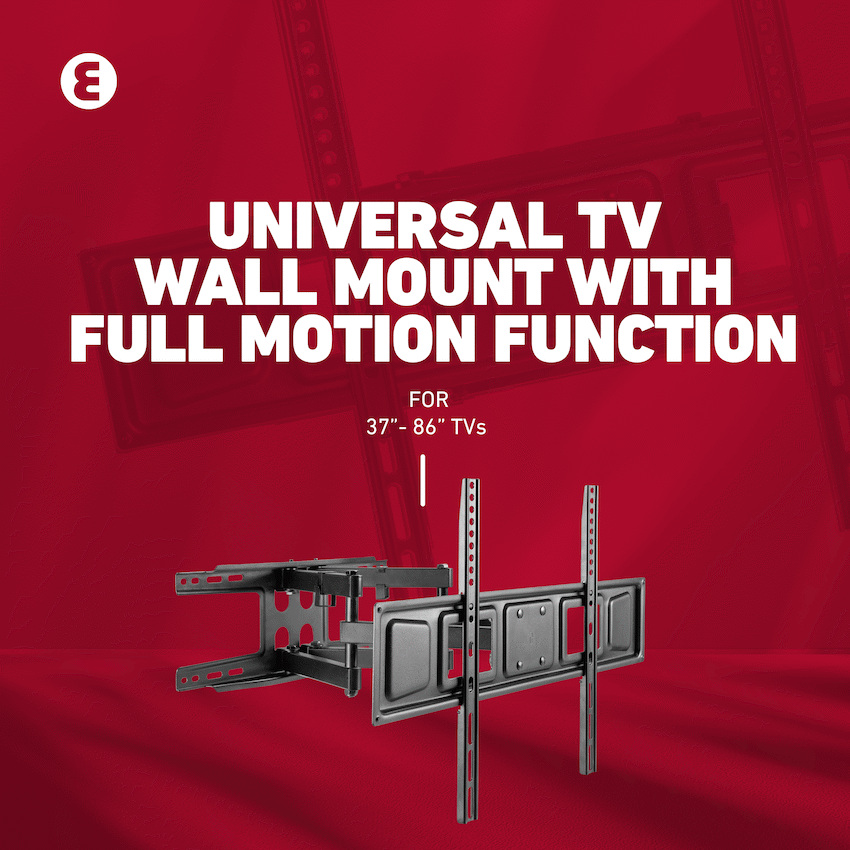 Ellies Solid series Full Motion Double Arm Mount 37"-86"TVs - Guards On Duty Shop & Security Guards