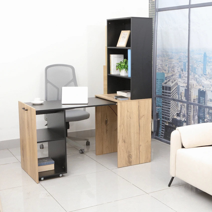 Adaptive Desk, With  Bookshelf