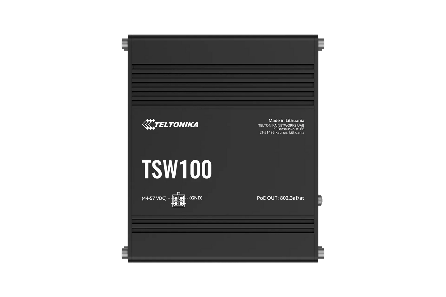 Teltonika Industrial Unmanaged 5 Port PoE+ Ethernet Switch | TSW100