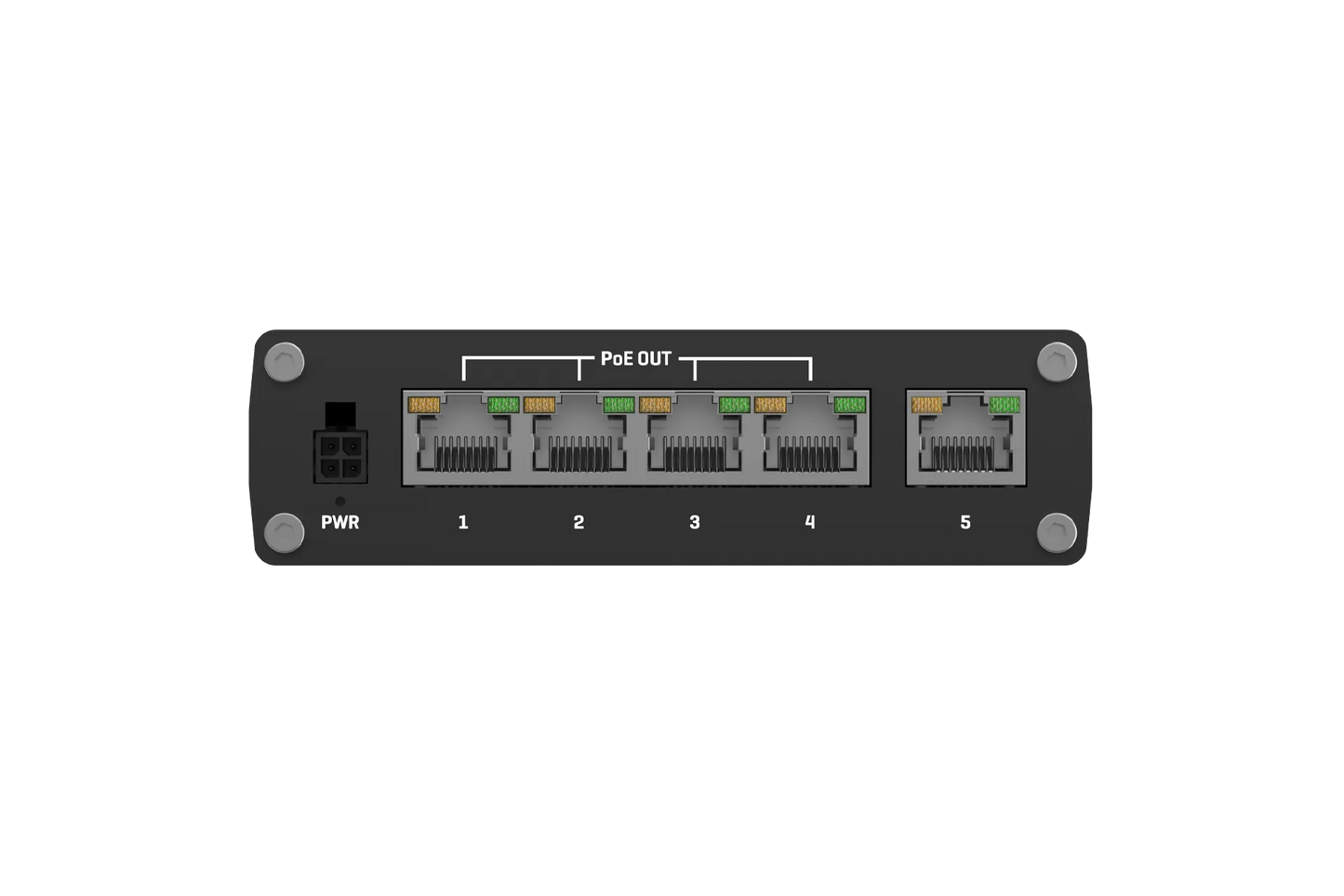 Teltonika Industrial Unmanaged 5 Port PoE+ Ethernet Switch | TSW100