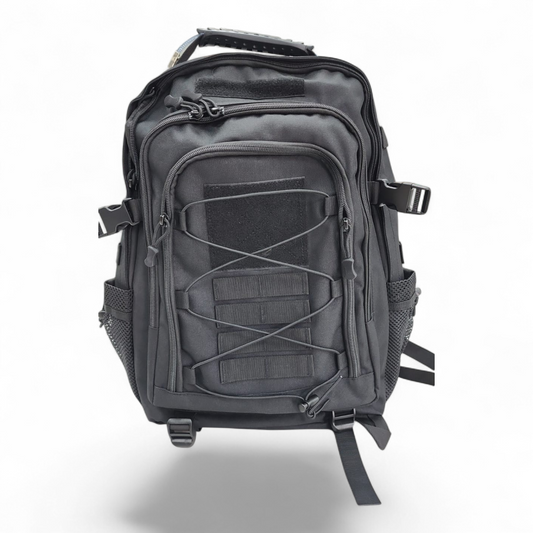 Ballistic Tactical Backpack 30L Black – Usb & Aux Port Everyday Carry Travel Backpack FAS9-16B