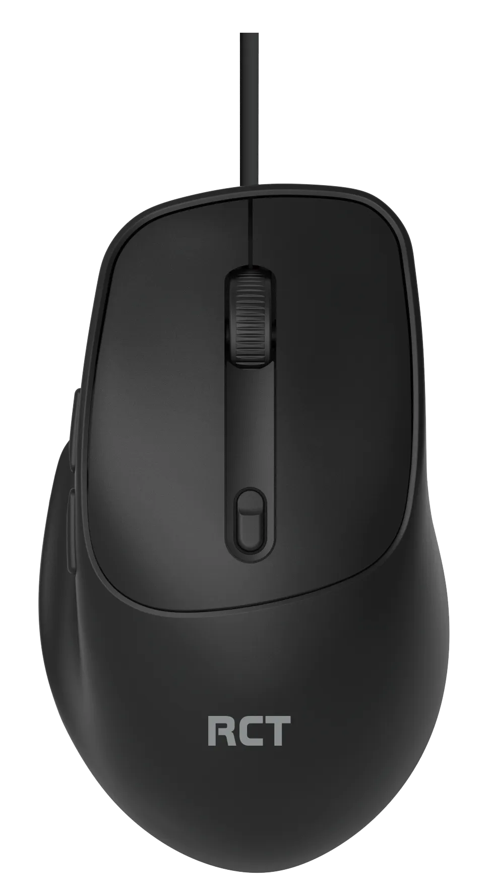 RCT Wired Optical Mouse | USB 2.0 | 6-Button | Adjustable DPI (1000/1600/2400/3200) | Black