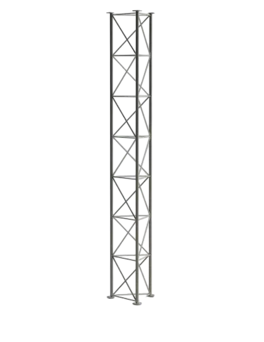 Lattice Mast 3m Section (Revised). ZigZag bracing and flange joint.
