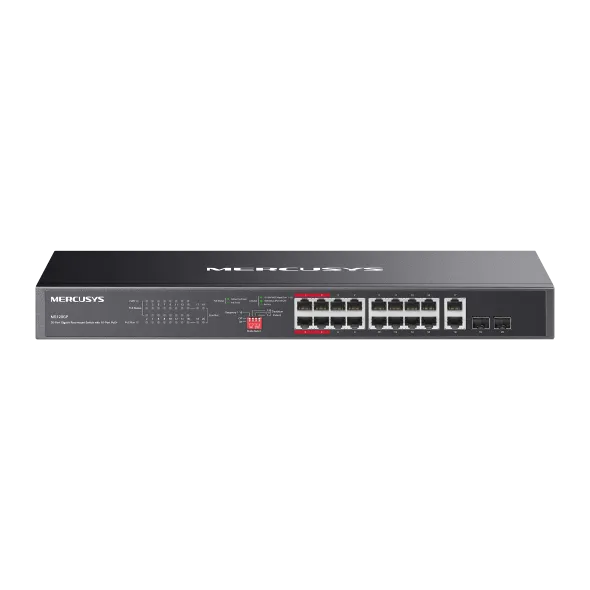 Mercusys 20-Port Gigabit Rackmount  Switch with 16-Port PoE+ | MS120GP