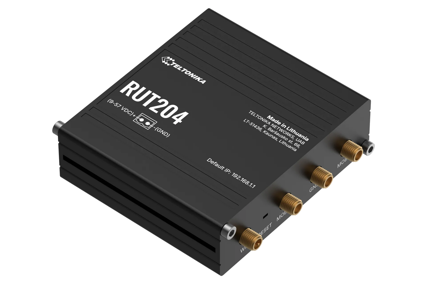 Teltonika 4G/LTE WiFi 4 Industrial CAN Bus Cellular Router | RUT204