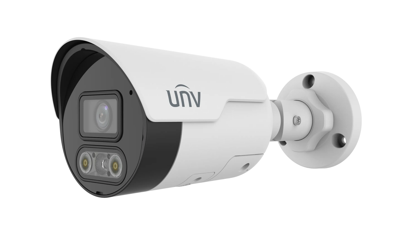 Uniview UNV 4MP Dual Light ColorHunter Bullet IP Camera 4mm | IPC2124LE-ADF40KMC-DL