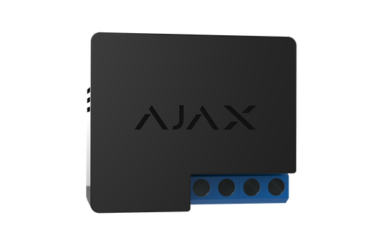 Ajax - WallSwitch Black - wireless 220VAC power relay with energy monitor - Guards On Duty Shop & Security Guards