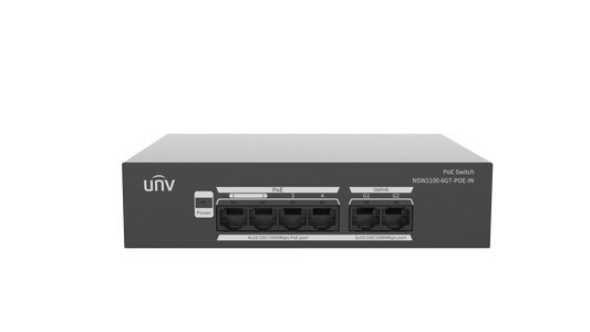 UNV 4-Port Gigabit PoE Ethernet Port switch | NSW2100-6GT-POE-IN