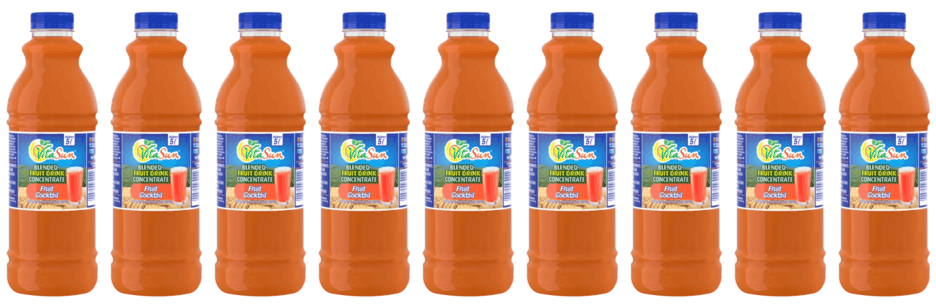 Vita Sun 9 X 1Lt Fruit Cocktail 8% Blended Fruit Drink Concentrate 1 Liter (Sold 9 x 1L Per Case) Guards On Duty Security