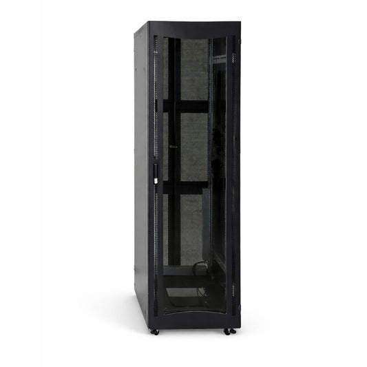 25U 600x600 Floor Server Cabinet - Glass - Networking