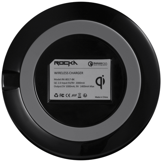 Rocka Liberty Series Qi Wireless Phone Charger - Black