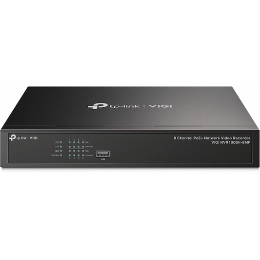 TP-Link Vigi NVR1008H-8MP 8 Channel PoE Network Video Recorder