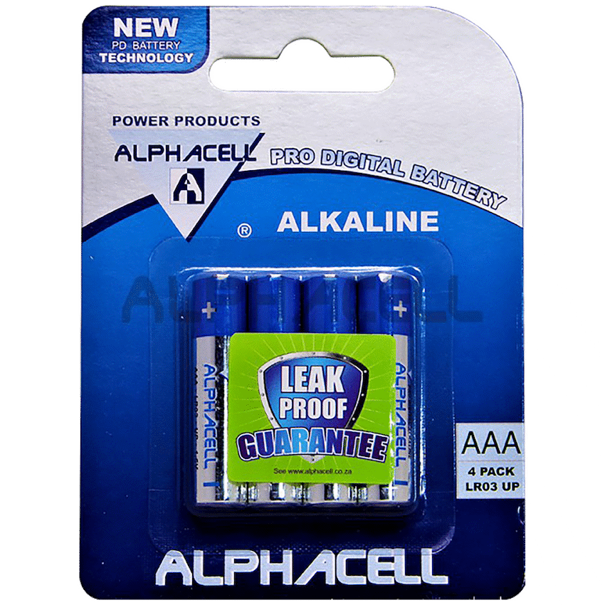 Other Alphacell Alkaline Pro Digital - AAA 4 Pc Carded