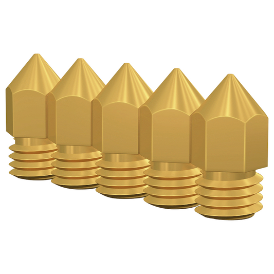 Creality M6 0.4mm Brass Nozzle - Big Head - 5 Pcs - Guards On Duty Shop & Security Guards