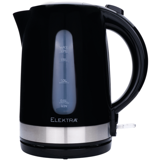 Elektra - 1.7l Plastic Kettle - Black
