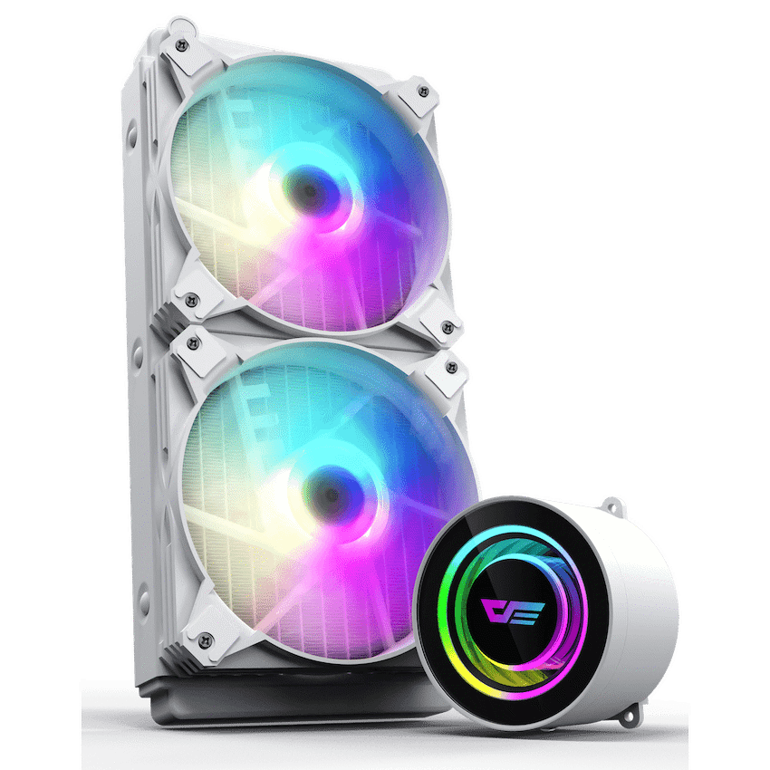 darkFlash DX240 V2.6 Liquid CPU Cooler - White - Guards On Duty Shop & Security Guards