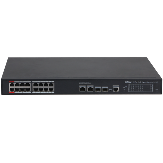 Dahua 20-Port Managed Desktop Gigabit Switch - 16-Port PoE