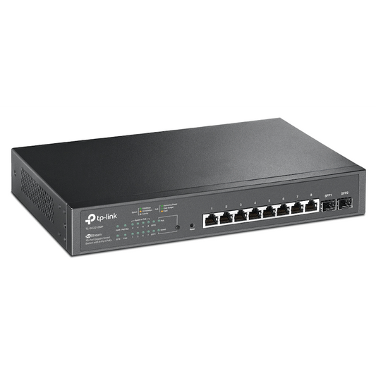 SG2210MP JetStream 10-Port Gigabit Smart Switch with 8-Port PoE+