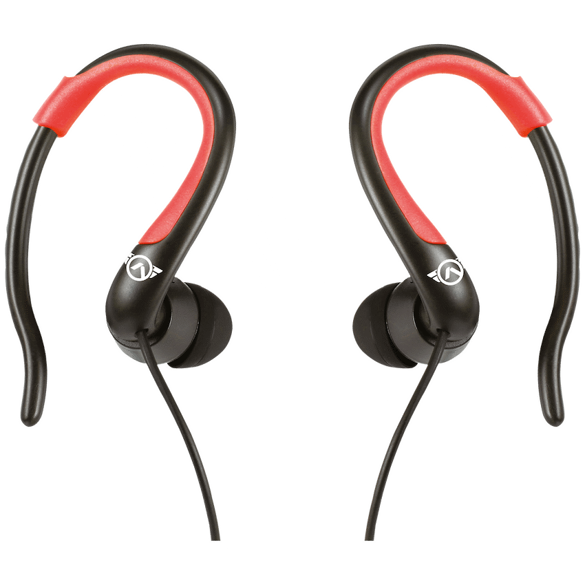 Amplify Sport Rapid Series Earbuds with Pouch - Black/Red - Guards On Duty Shop & Security Guards