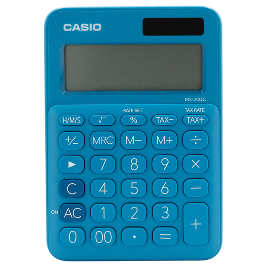Casio MS-20UC - Desktop calculator 12 Digit - Blue
