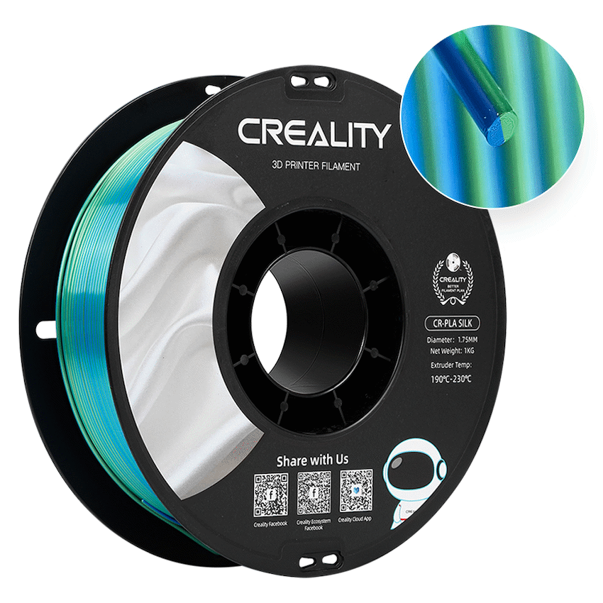 Creality Dual Silk Filament PLA Blue-Green 1kg | Guards on Duty Shop ...