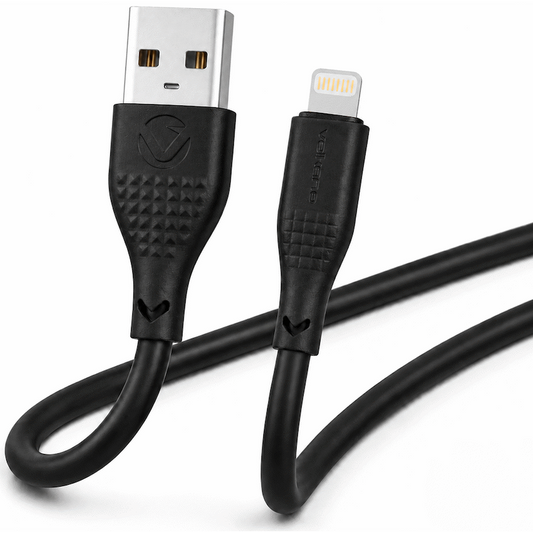 Volkano Nova Series USB A to Lightning charging cable 10W TPE-Black