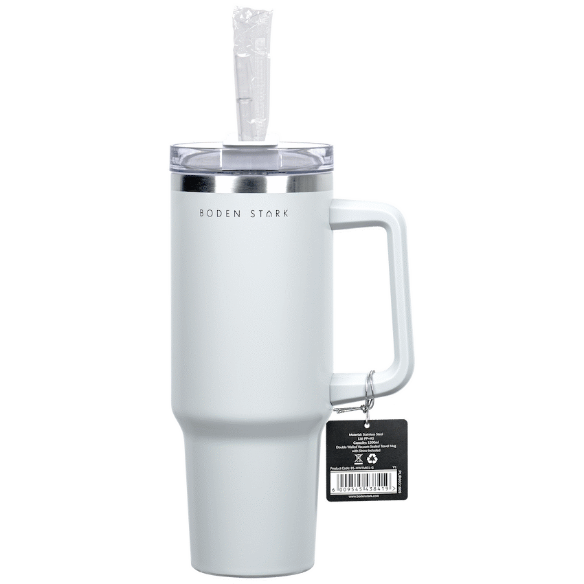 Boden Stark 1200ml Travel Mug - Grey - Guards On Duty Shop & Security Guards