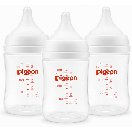 PIGEON SOFTOUCH 3 BOTTLE PP 160ML (SS) TRIPLE PACK