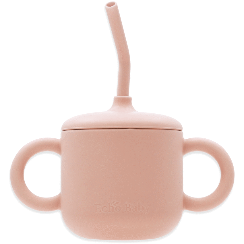 Echo Baby Silicone Training Cup with Straw - Rose - Guards On Duty Shop & Security Guards