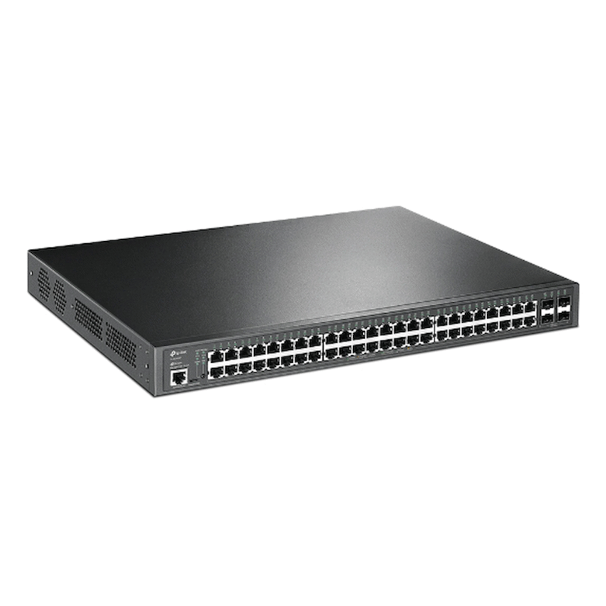 TP-Link Omada 52-Port Gigabit PoE+ L2+ Switch 48×1G PoE+ 4×1G SFP 384W 1U Rackmount