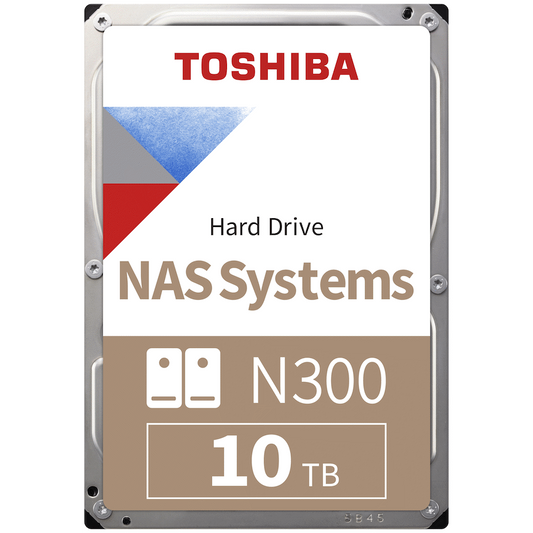 Toshiba N300 NAS Hard Drive 10TB SATA III (512MB/7200RPM)