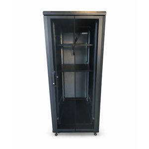 42U 600x800 Floor Server Cabinet - Glass - Networking - SS-6842-GLA-B