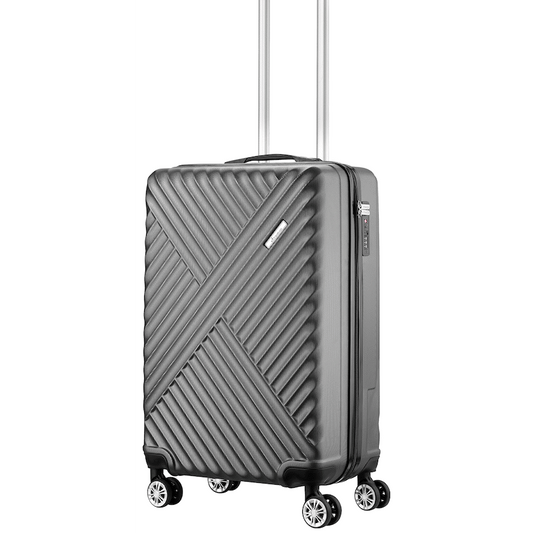 Travelwize Astra ABS 55cm 4-Wheel Spinner Luggage - Black