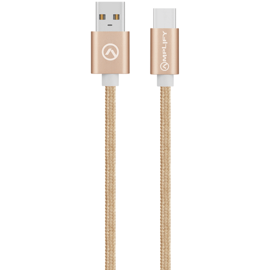 Bounce Cord Series Braided Micro USB Cable 2m - Champagne Gold - Guards On Duty Shop & Security Guards