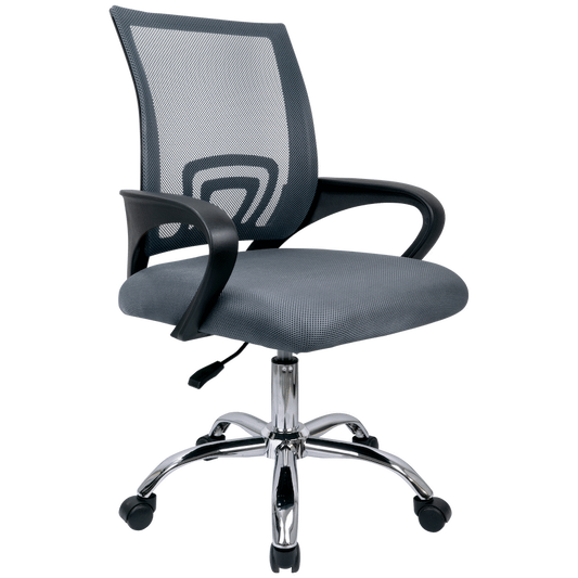 Everfurn Swift Mid Back Chair - Grey