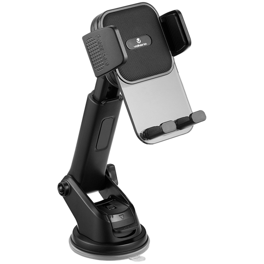 Volkano Secure Series Car Vent, Dash & Windshield Mount Phone Holder - Black