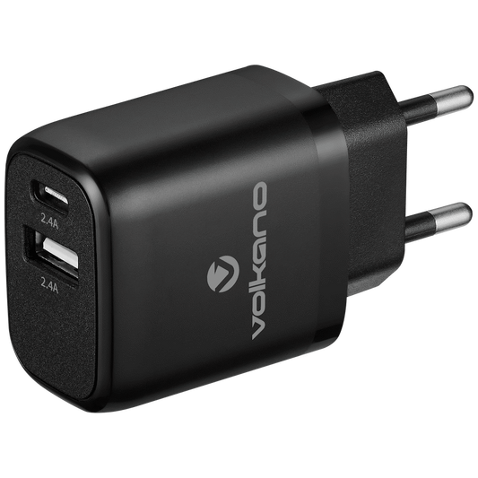 Volkano Volt-C Series 2a USB Wall Charger with USB Type-C Cable Included