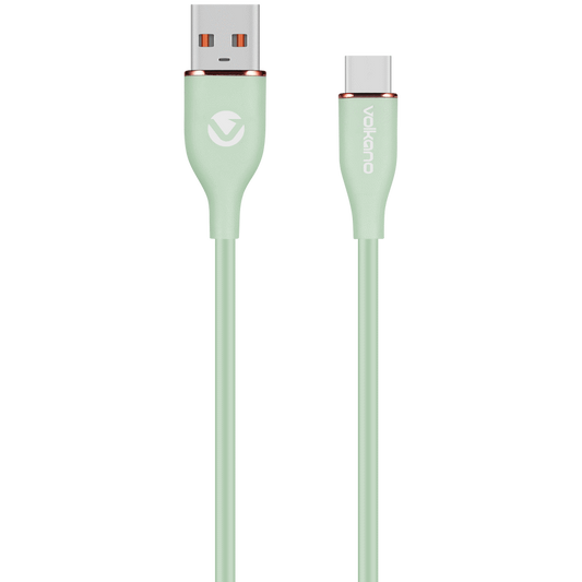 Volkano Flexi Series USB to Type-C 2.5m 30w - Green