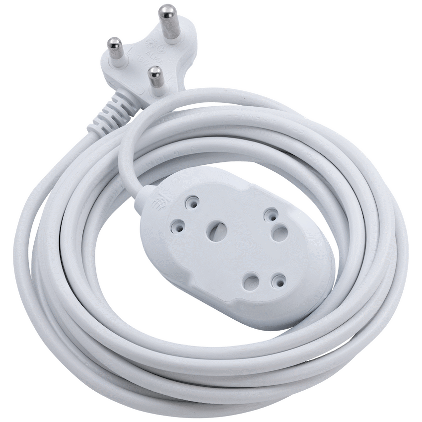 SWITCHED LIGHT DUTY Back To Back(BTB) EXTENSION LEADS 3M - WT