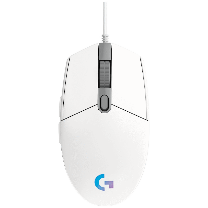Logitech Gaming G102 LightSync RGB Mouse 200DPI to 6000DPI adjustable optical sensor;White