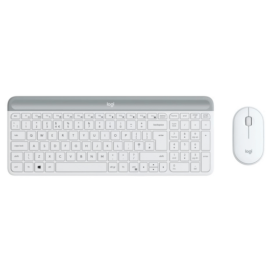 Logitech MK470 Slim Wireless Keyboard and Mouse Combo - Off White - Guards On Duty Shop & Security Guards