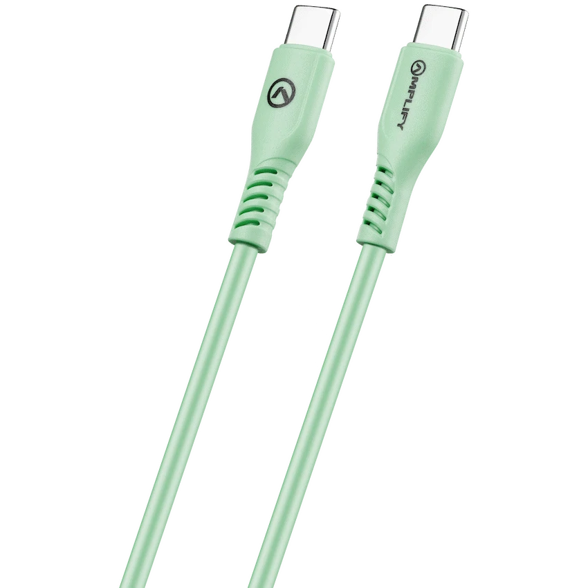 Amplify CoreCharge 1.2m USB-C to USB-C Cable - Teal - Guards On Duty Shop & Security Guards